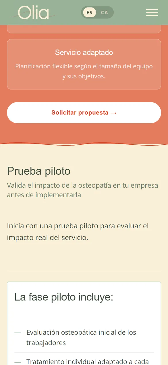 Móvil: prueba piloto