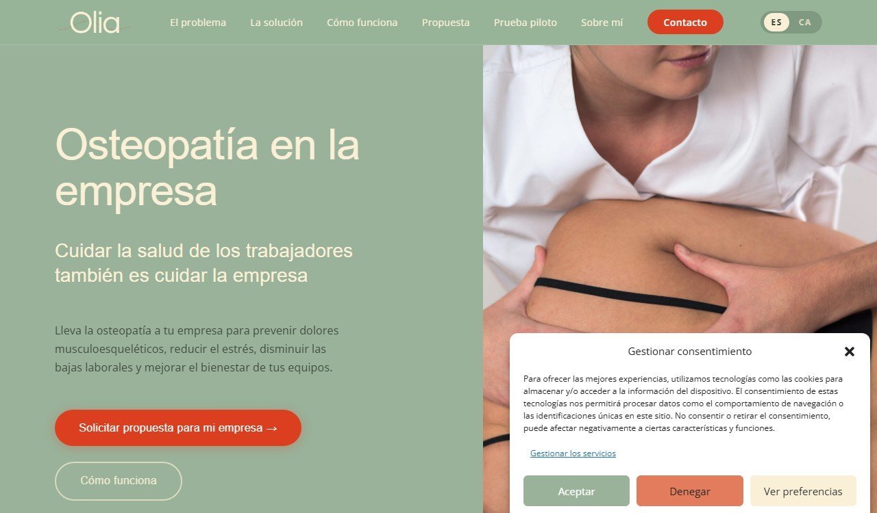 Web de Olia Workplace
